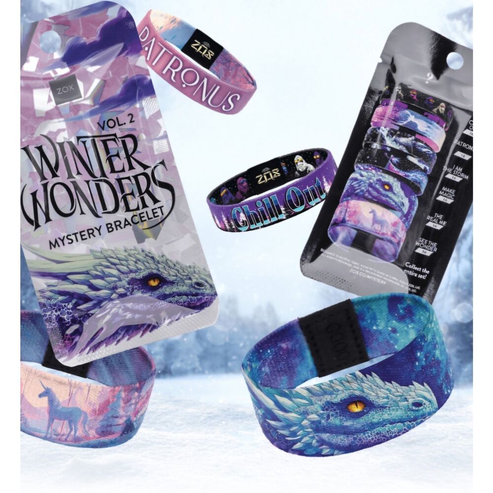 ZOX "CHILL OUT" #X159 HOLOGRAPHIC Winter Wonders RARE INTERACTIVE WRISTBAND - Picture 9 of 12